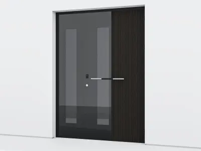 Aluminium door 70 3D model