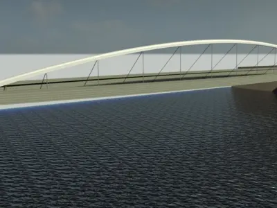 Suspension Bridge 3D model