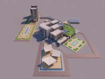 0146 - Research Center Building 3D model