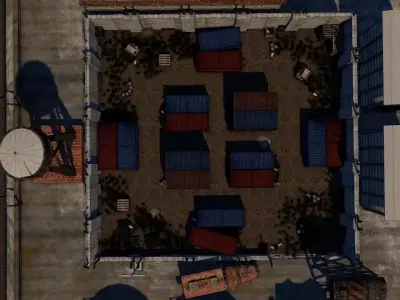 Military Map Low-poly 3D model