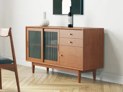 modern dining room 223 3D model