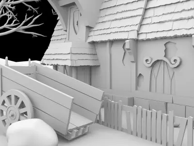Horror House 3D Model 3D model