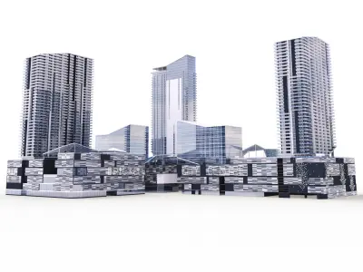 Brickell centre  Miami 3D model