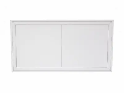 Rectangular window lowpoly 3d model Free low-poly 3D model