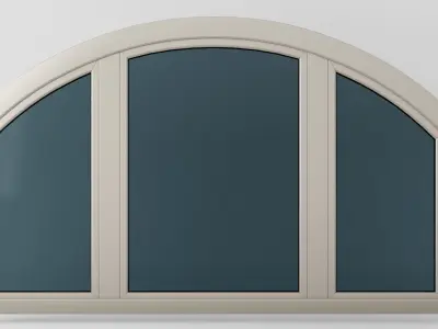 Plastic casement window 07 3D model