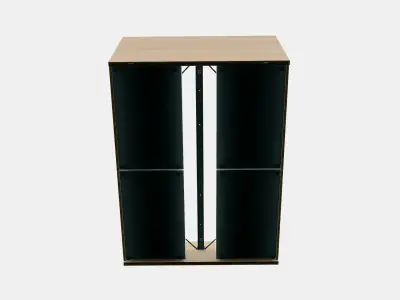 MALM Bed frame high w 4 storage boxes 8 3D model