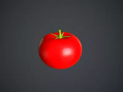 Tomato Cartoon Low-poly 3D model