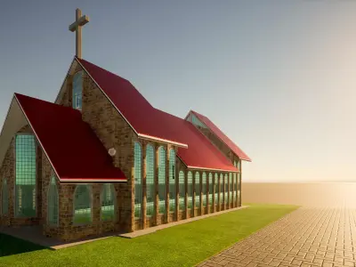 Christian Church 3D model