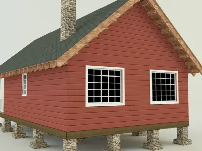 Guest house model 3D model