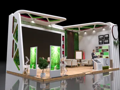 Exhibition stands 3D model 3D model