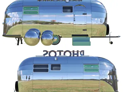 Retro photo studio Airstreamstudio 3D model
