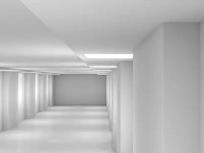 Modern Empty Tunnel 3D model
