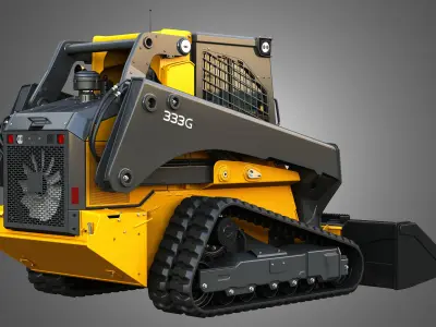 333G Compact Track Loader - Bucket 3D model