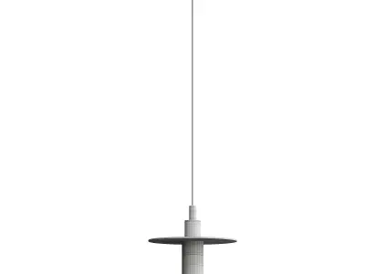 Hot Plate Shape Pendant Light 3D model