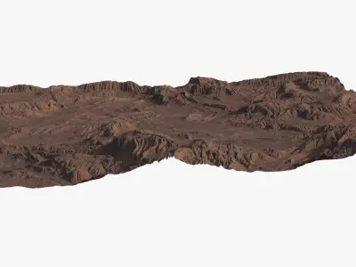  Desert Relief Landscape V2 Surface Plan 8K 