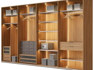 Lema wardrobe with slide doors Naica from Cairoli and Donzelli 3D model