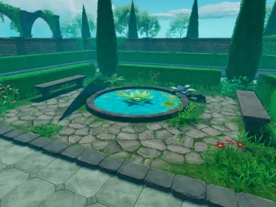 Toon Garden - Game Props Low-poly 3D model