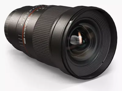Samyang 24mm  f 1-4 ED AS IF UMC Lens for Sony E Mount Lens Low-poly 3D model