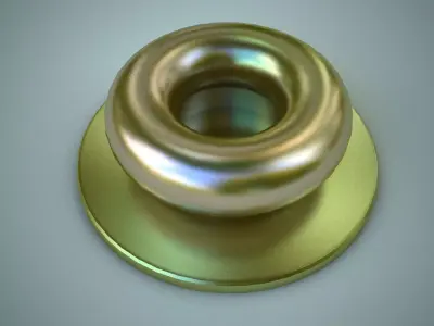 Furniture Door Handle Knob 3d model 22 Low-poly 3D model
