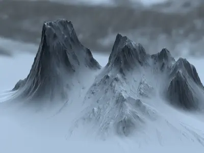 Snow Mountain 3D model