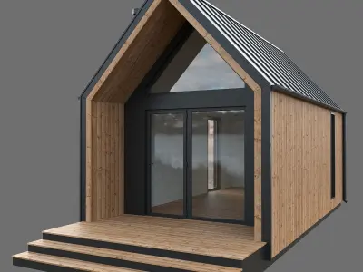 Barn house 02 3D model