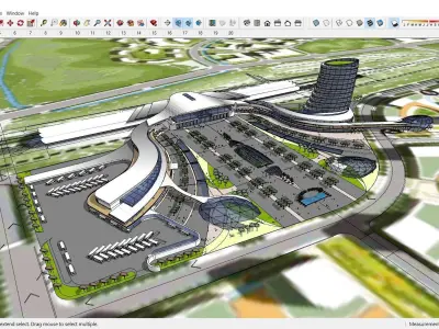 Sketchup Terminal B4 3D model