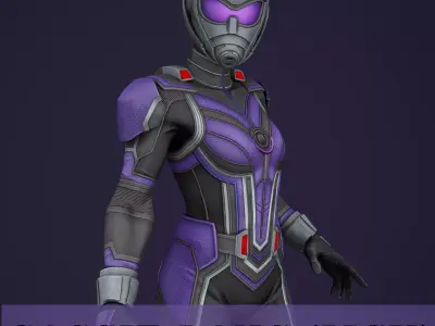 Cassie Lang MCU Game Ready Low-poly 3D model