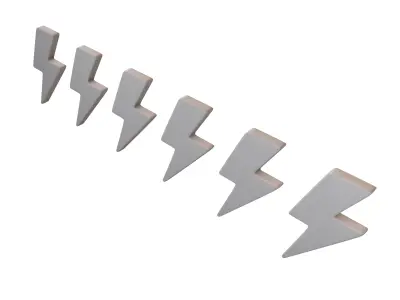 Lightning Ranking Symbol V1 001 Low-poly 3D model