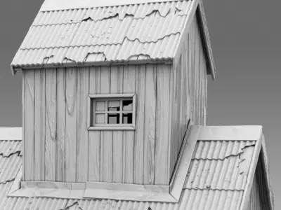 House on stilts 3D print model
