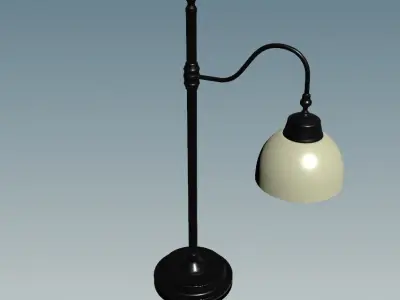 Angled Desk Lamp 3D model