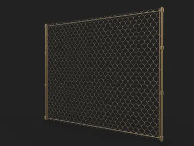 Chain Link Fence 3D model