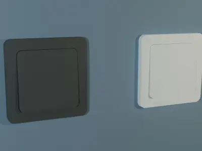 Electrical Switches Low-Poly 3D Model Free low-poly 3D model