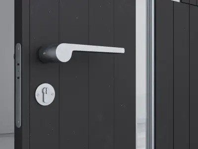 Aluminium door 188 3D model