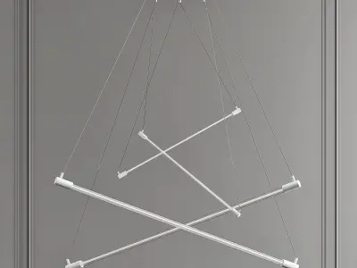 SHANGHA circular light hanging from ceiling 3D model