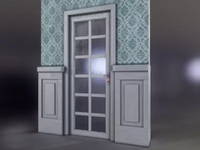 Door 02 Low-poly 3D model