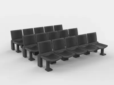 Stadium Seat 02 3D model