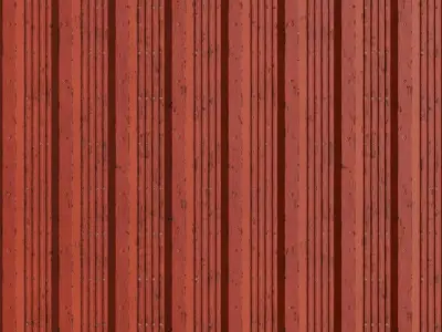 Red Steel Container PBR Seamless Texture