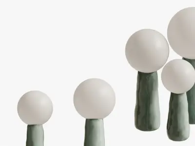 table lamp kokeshi 3D model