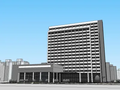vacation spot-Resort-Fashion Leisure Hotel-0204 3D model