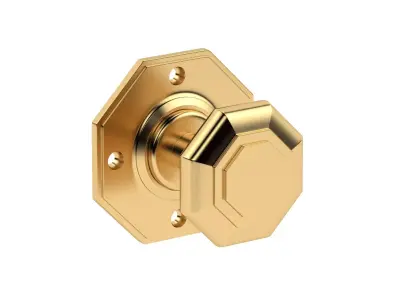 Octagonal Mortice Door Knob 3D model