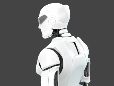  Male Cyborg Robot Rig 