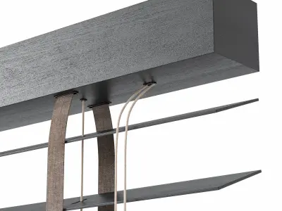 Wooden blinds Set 19 3D model