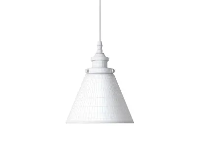 Cruz pendant lamp and Cassini glass 1 light clear pendant 3D model
