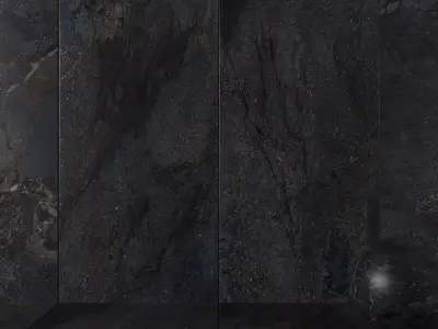 Stone Wall Tiles Manhattan Black 120x270 Set 2 Texture