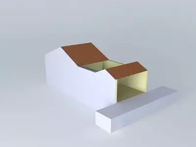 laurinha2 house with roof Free 3D model
