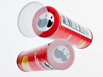 Pringles orginal lightly salted Low-poly 3D model