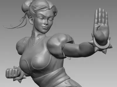 Chun Li Street Fighter  3D print model