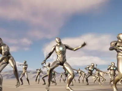 Attack2 Horror Animations 3D model