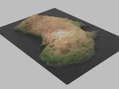 Australia Map Low-poly 3D model