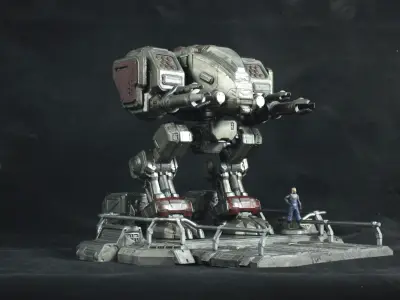 Starcraft 2 Goliath - 3D Print Statue 3D print model